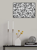 Abstract Thin Lines Pattern Poster och Canvastavla