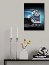 American classic car Eldorado Seville 1957 headlight Poster och Canvastavla