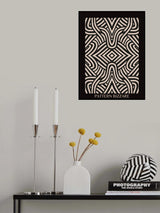 Black Pattern Bizarre 3 Poster och Canvastavla