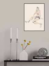 Seated Girl Poster och Canvastavla
