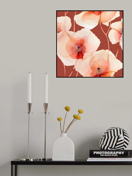 Sf 4 Transparent Fl 1 Red Pink Poster och Canvastavla