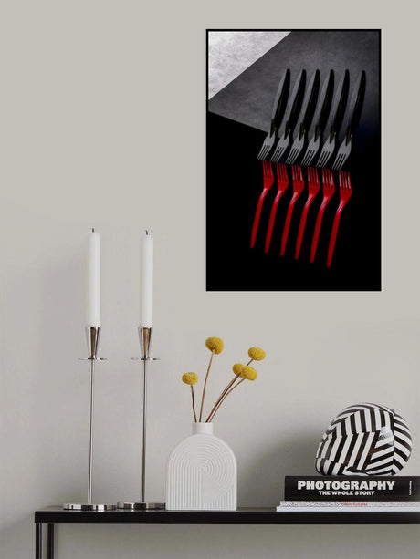 Red and black Poster och Canvastavla