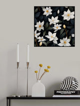 Dark Floral 4 Poster och Canvastavla