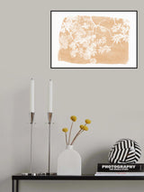 Orange Tree Foliage Silhouette Poster och Canvastavla