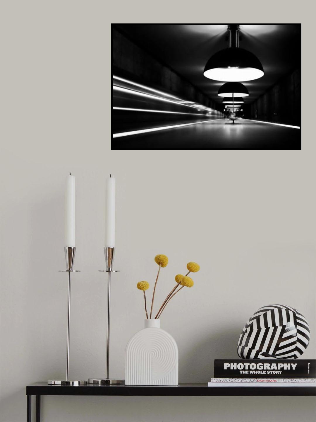movement in bw Poster och Canvastavla