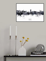 Vevey Switzerland Skyline Poster och Canvastavla
