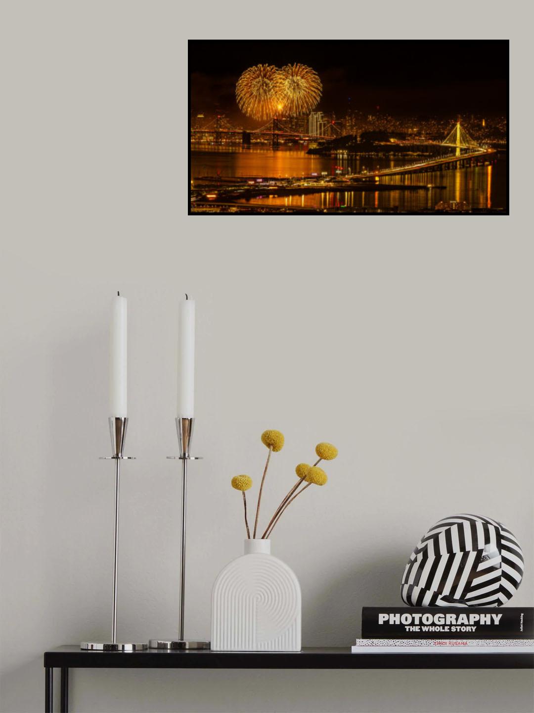 New Year 2024 at San Francisco Poster och Canvastavla
