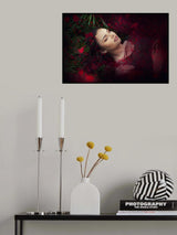 Sleep under a rain roses Poster och Canvastavla