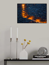 Buddha college lights Poster och Canvastavla