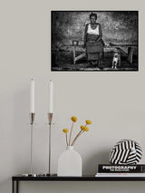 Woman with a dog - Ghana Poster och Canvastavla