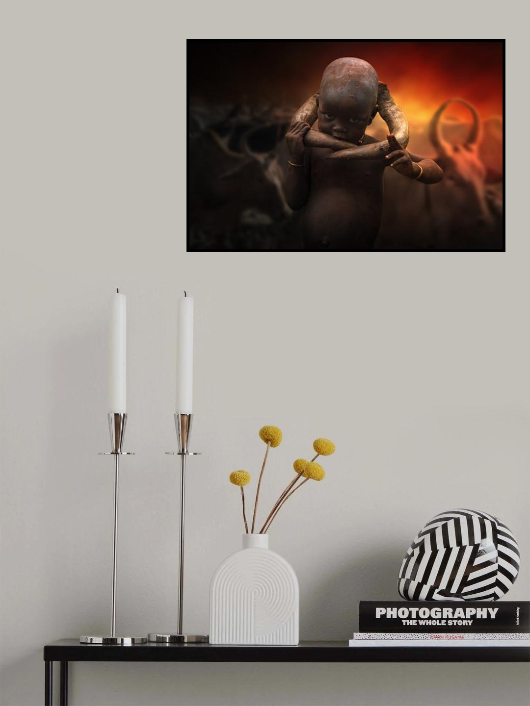 Mursi child Poster och Canvastavla