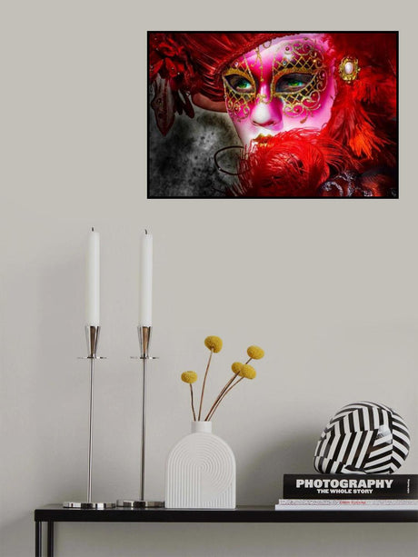Green eyes and the mask Poster och Canvastavla