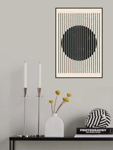 Black and White Geometric Shapes #1 Poster och Canvastavla
