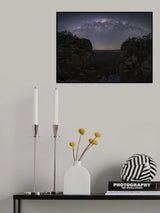 Night Sky over Blue Mountains Poster och Canvastavla