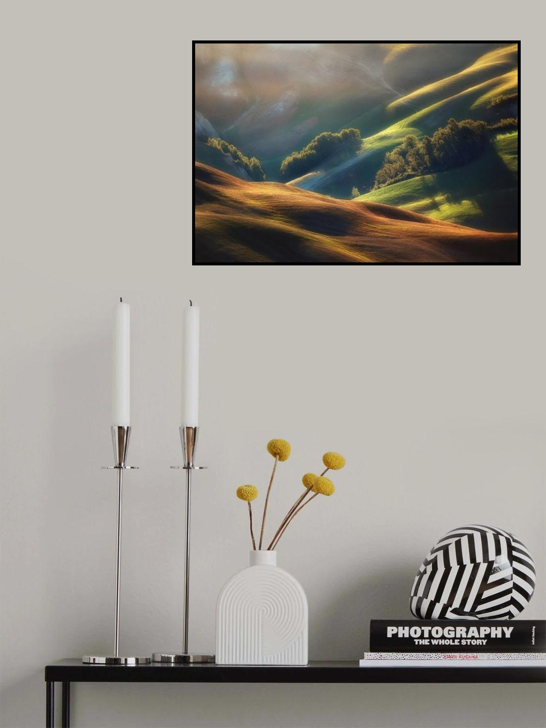 Tuscany Sunrise Poster och Canvastavla