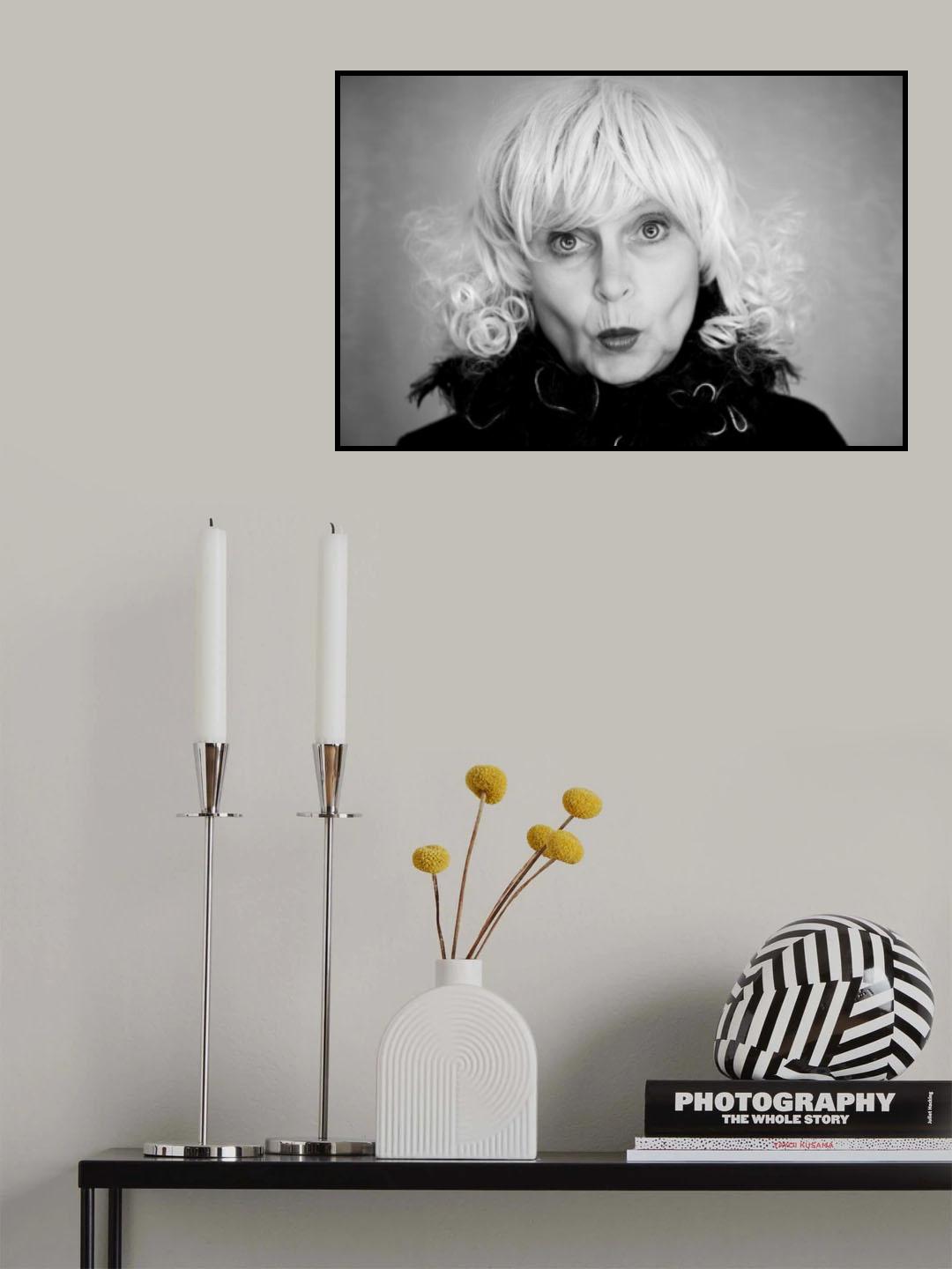 the old blonde........... self portrait Poster och Canvastavla