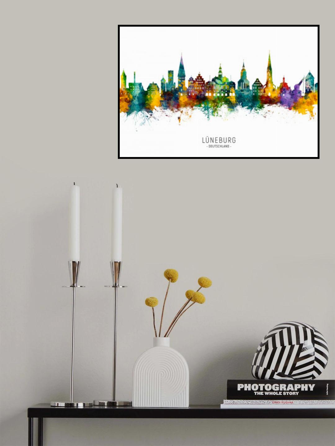 Lüneburg Germany Skyline Poster och Canvastavla