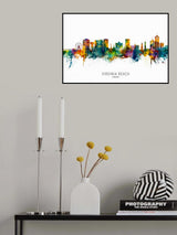 Virginia Beach Virginia Skyline Poster och Canvastavla