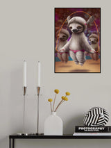 SLOTHS SKIPPING Poster och Canvastavla