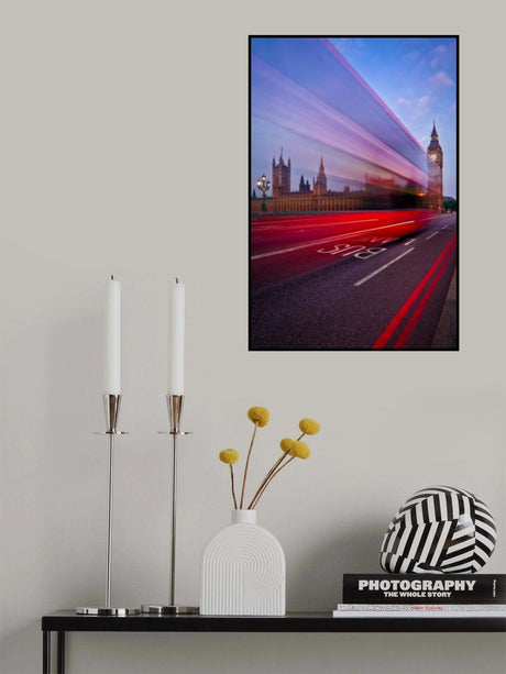 London Big Ben Bus Lane Poster och Canvastavla