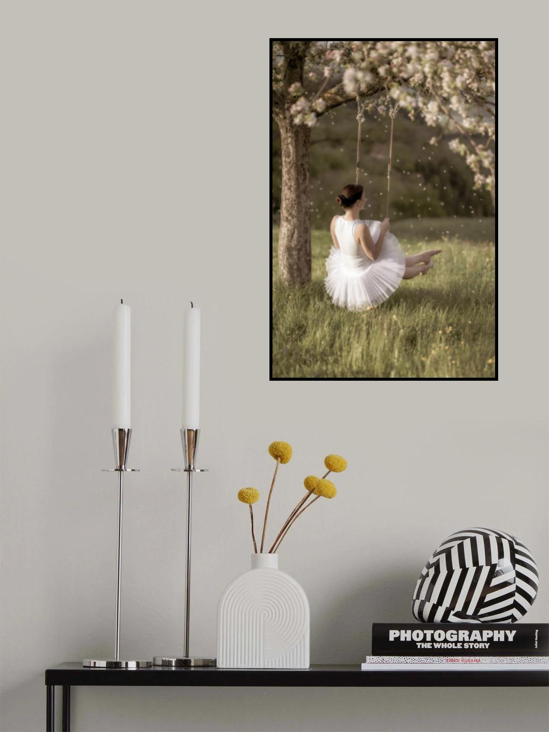 cherry tree swing Poster och Canvastavla