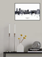 Cannock England Skyline Poster och Canvastavla