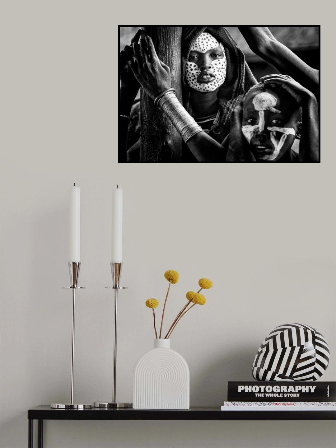 Surma tribe people - Ethiopia Poster och Canvastavla