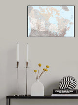 Detailed map of Canada, Lincoln Poster och Canvastavla