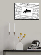 piano player Poster och Canvastavla