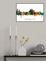 Monterosso al Mare Italy Skyline Poster och Canvastavla