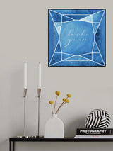 Be who you are gem night blue Poster och Canvastavla