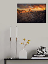 Badlands, Bardenas Reales Poster och Canvastavla