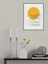 Minimalist Sun and Ocean Poster och Canvastavla