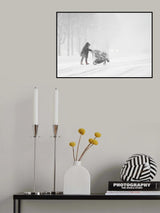 Walking In a Winter Storm Poster och Canvastavla