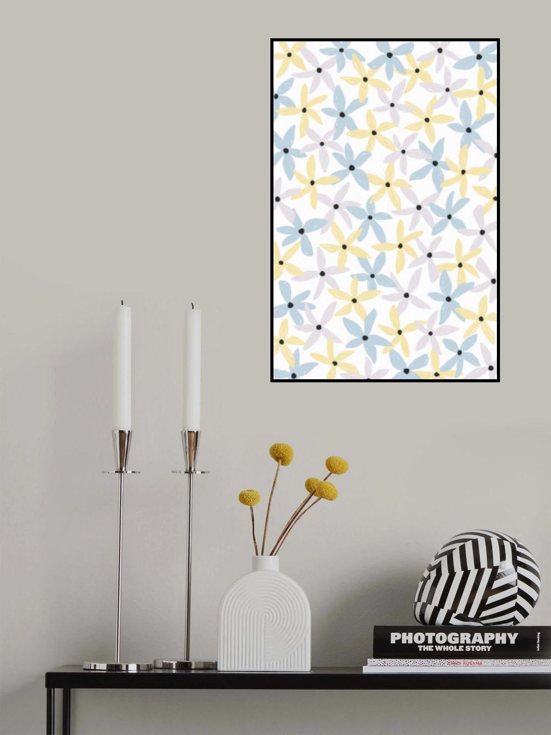Playful Flowers Poster och Canvastavla