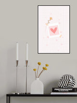 Pink Love Poster och Canvastavla