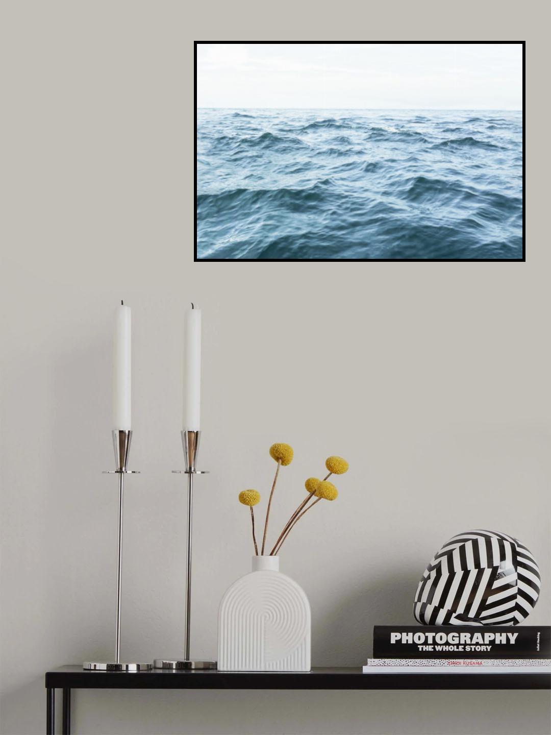 Wavy Horizon Poster och Canvastavla