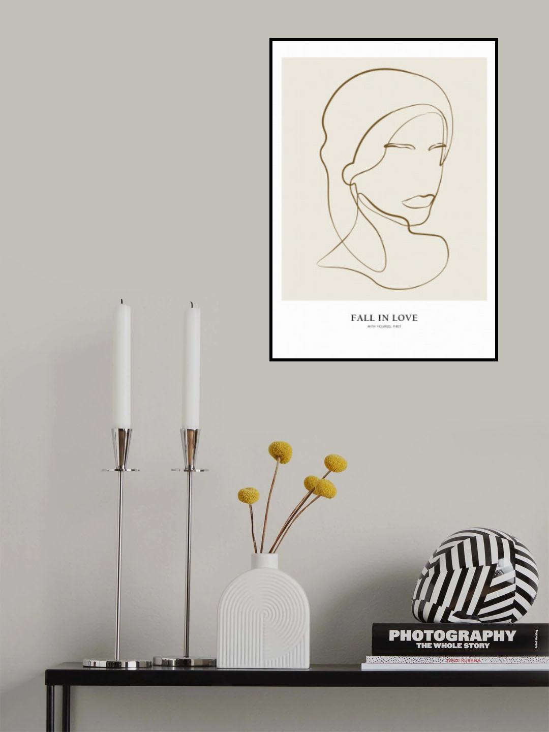 Woman portrait Poster och Canvastavla