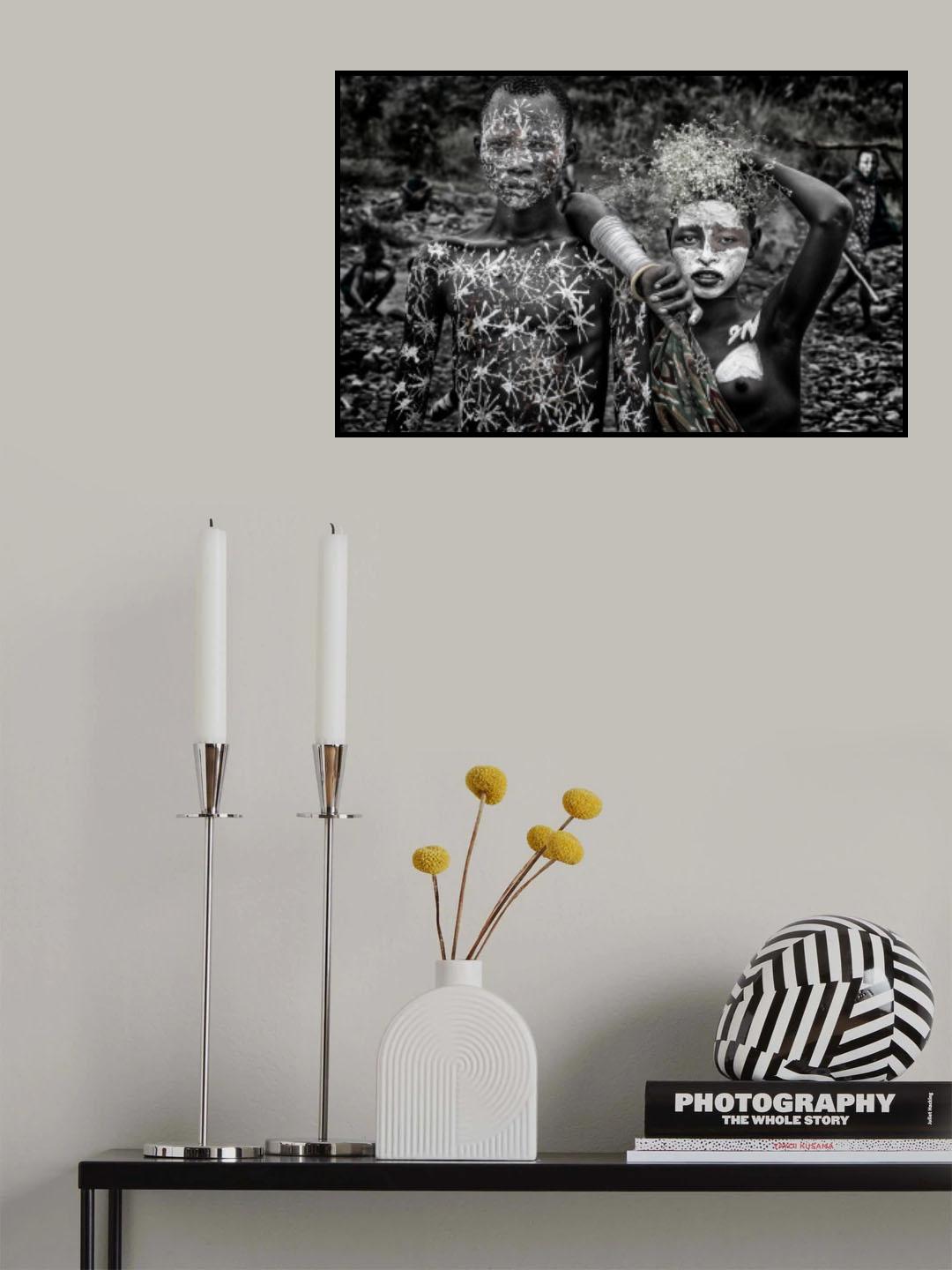 Surmi tribe people - Ethiopia Poster och Canvastavla