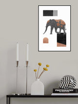 Elephant Mosaic II Poster och Canvastavla
