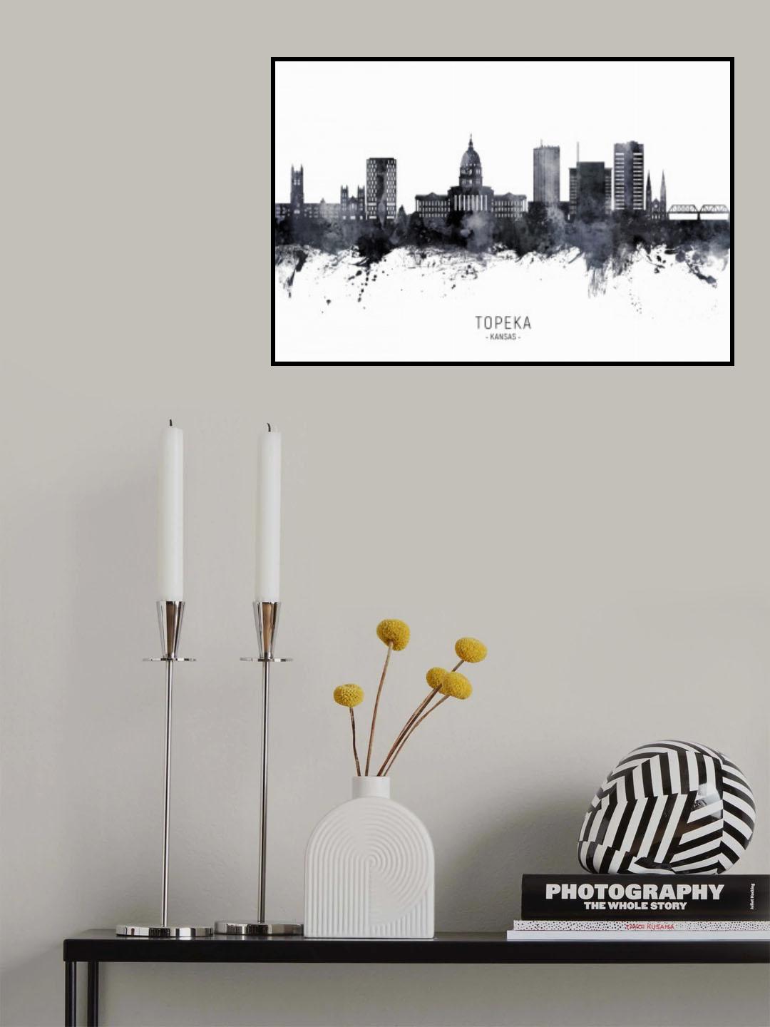 Topeka Wyoming Skyline Poster och Canvastavla