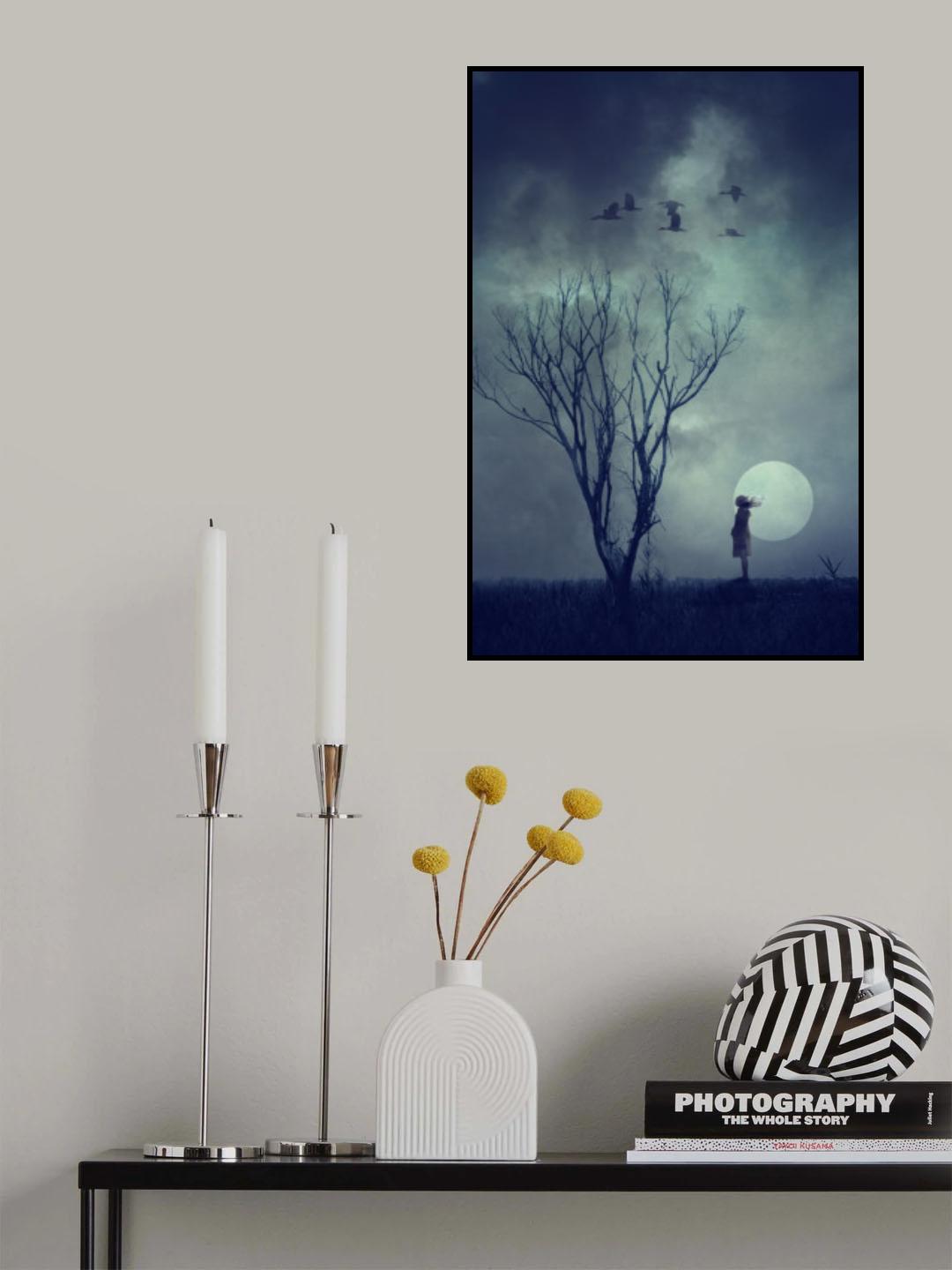 A girl waiting for someone Poster och Canvastavla