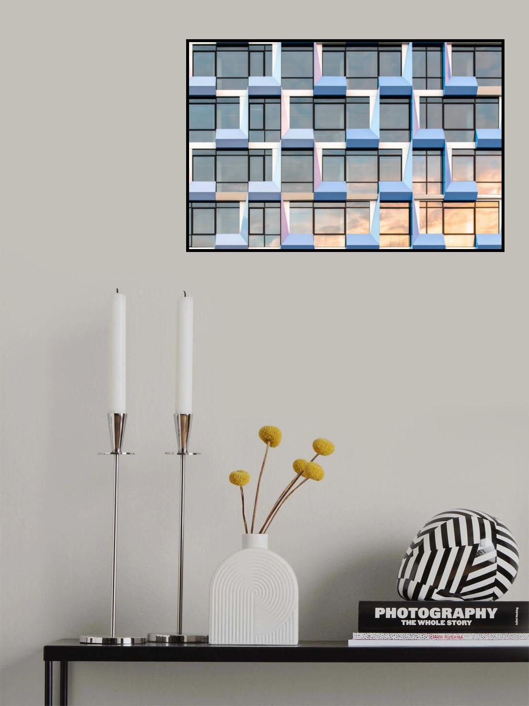 Geometrical Sunset Poster och Canvastavla