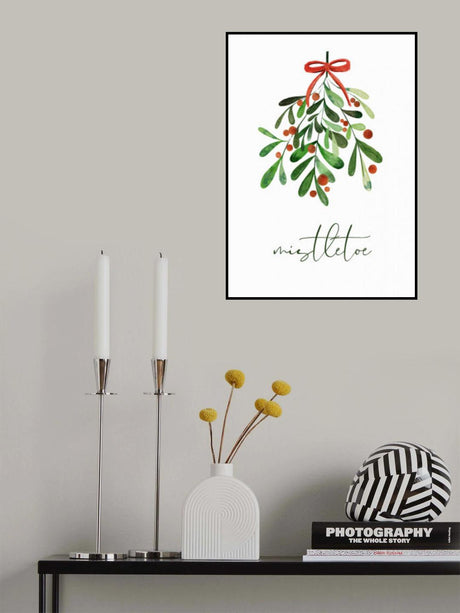 Christmas Mistletoe Poster och Canvastavla