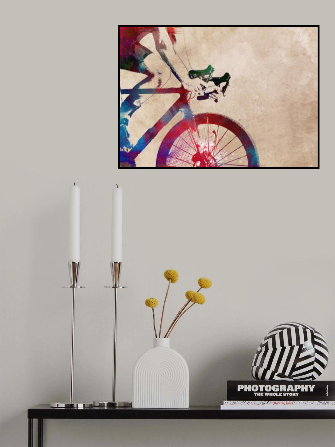 Cycling sport art 8 Poster och Canvastavla