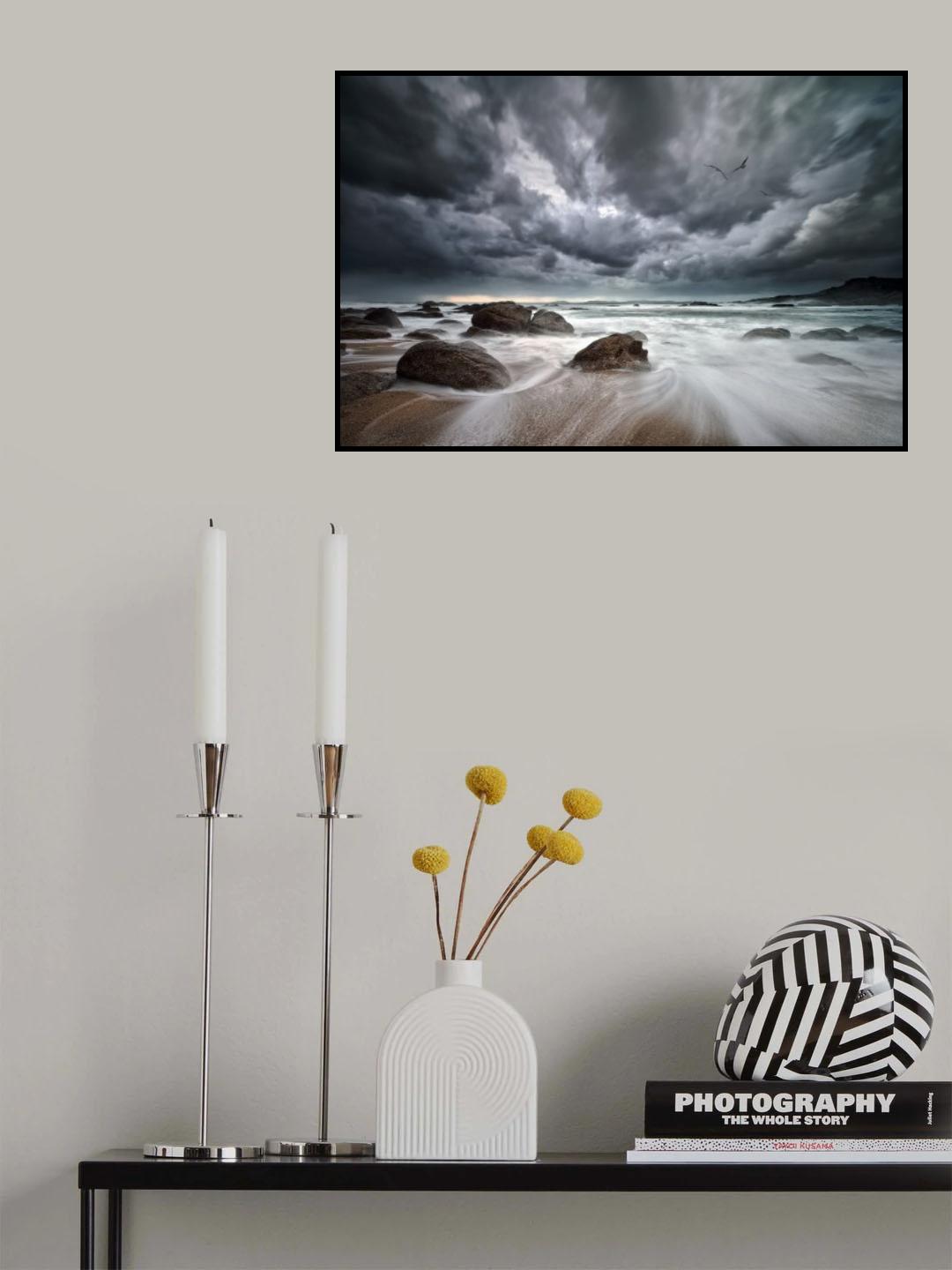 Flight over Troubled Waters Poster och Canvastavla