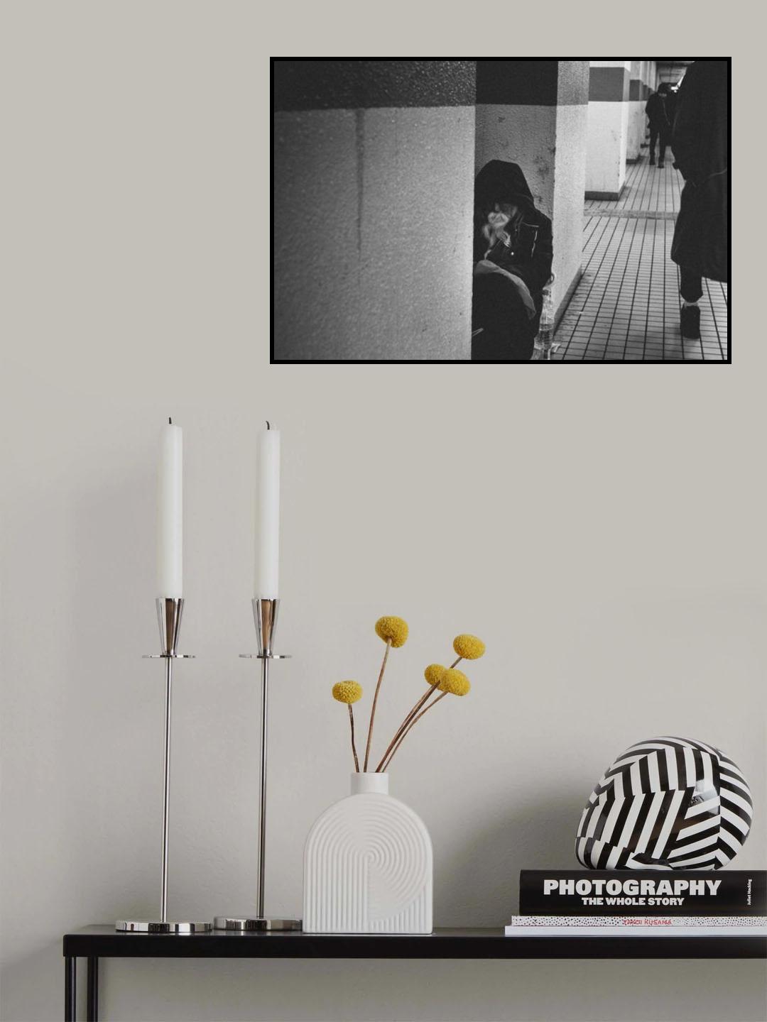 osaka monochrome Poster och Canvastavla