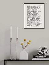 Love Is Poster och Canvastavla