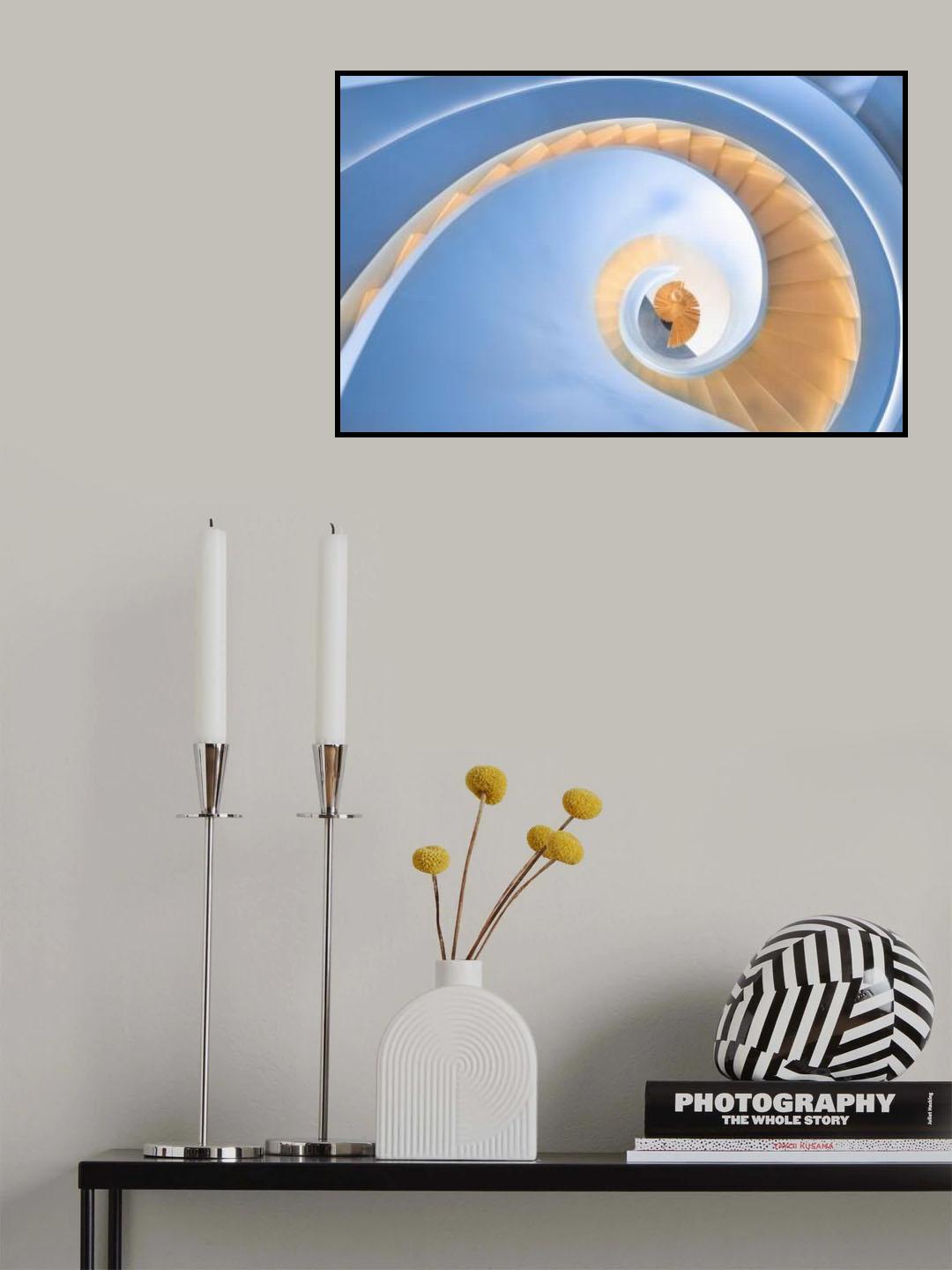 spiral stairs Poster och Canvastavla
