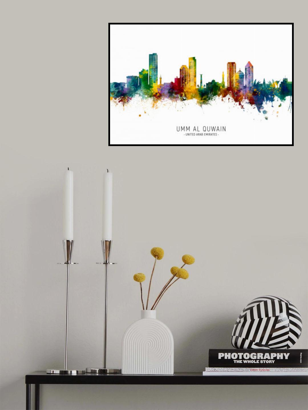 Umm Al Quwain Skyline Poster och Canvastavla